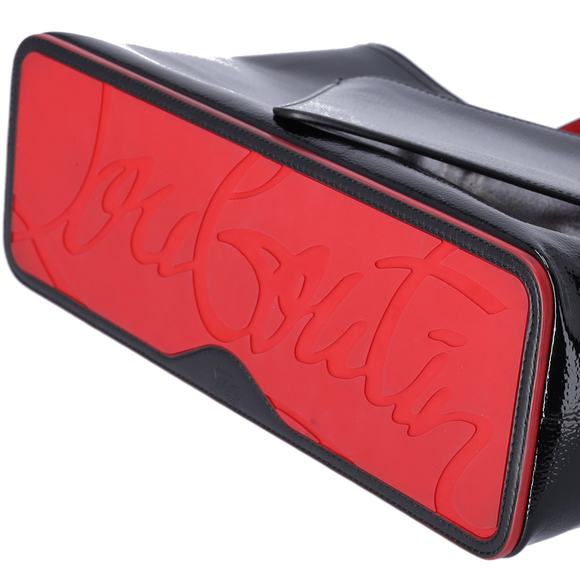 Christian Louboutin Cabata Small Tote Bag 1185006 Black Patent Leather - Picture 9 of 9